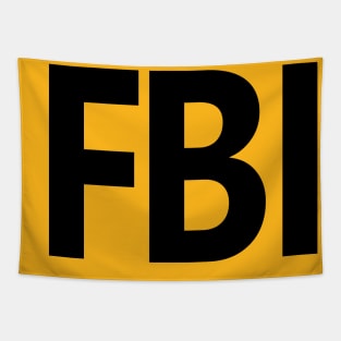 FBI Shirt FRONT Print Black Tapestry