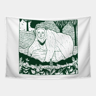 Southern Masked Bear Tapestry