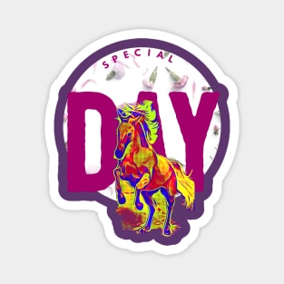 Special Day (warm horse) Magnet