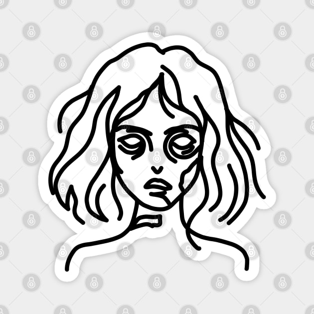 Zombie Doodle Magnet by H. R. Sinclair