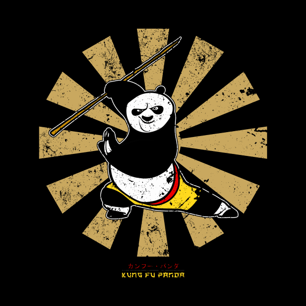 Kung Fu Panda Retro Japanese by Nova5