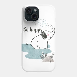 Be Happy Elephant - Safari Collection Phone Case