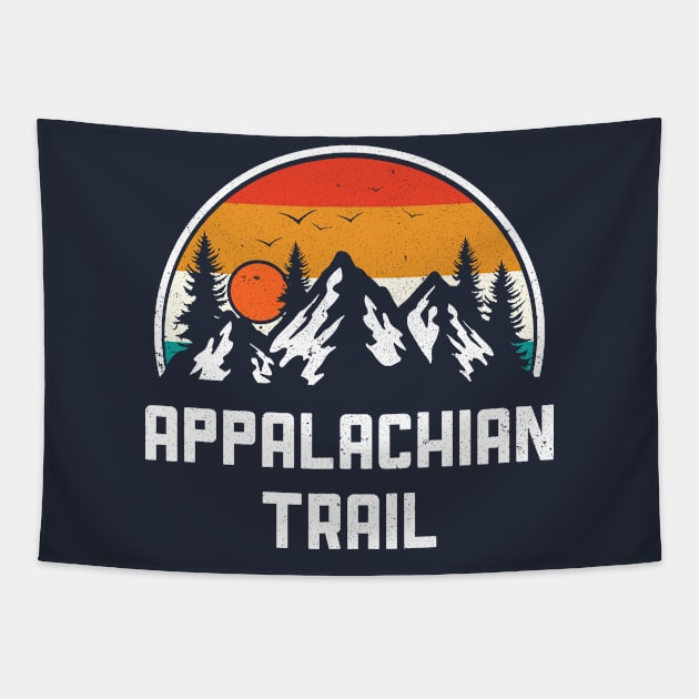 Vintage Appalachian Trail Nature Hiking Mountains Souvenir Tapestry by kalponik