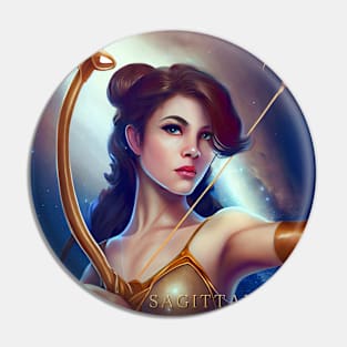 Zodiac Sign SAGITTARIUS - Fantasy Illustration of astrology Sagittarius Pin