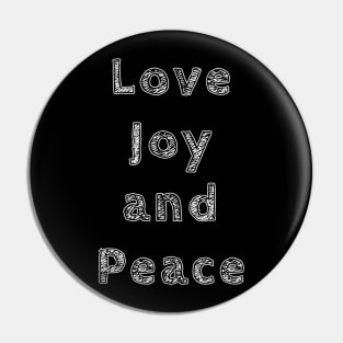 Love Joy and Peace - Onesies for Babies - Onesie Design Pin