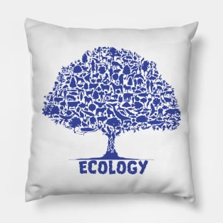 Biodiversity Tree Ecology Pillow