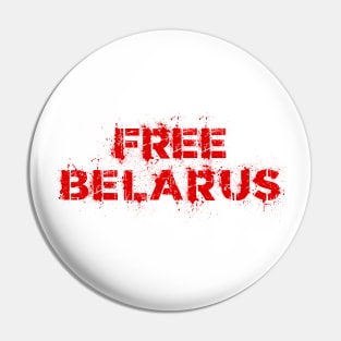 FREE BELARUS PROTEST Pin