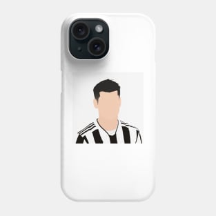 Álvaro Morata Minimalistic Face Art Phone Case