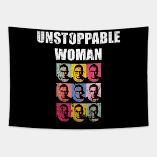 Unstoppable Woman Girl Power Empowerment Feminist Tapestry