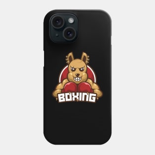 Boxing funny kangaroo cartoon Phone Case