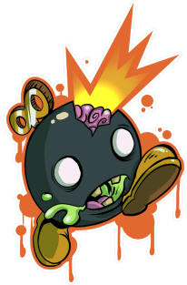 Zombie BaBomb -ie Magnet