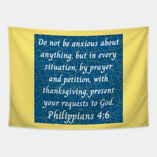 Bible Verse Philippians 4:6 Tapestry