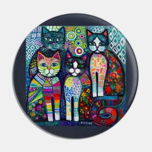 Quirky Cats Pin