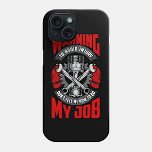 Funny Mechanic Autoworker Meme Saying Phone Case