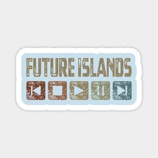 Future Islands Control Button Magnet