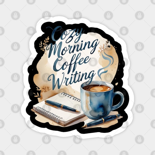 Morning Coffee Writing Ritual Magnet by SR8891