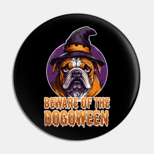 Beware the Dogoween Witch Pup! Pin