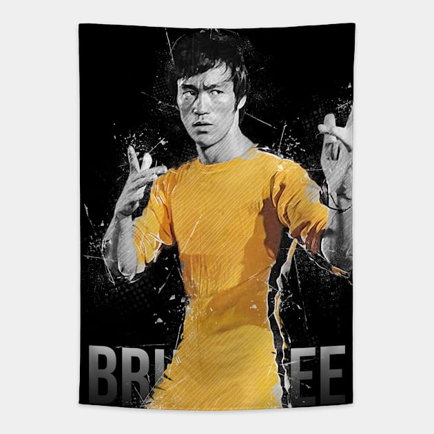 Bruce Lee Tapestry by Creativedy Stuff