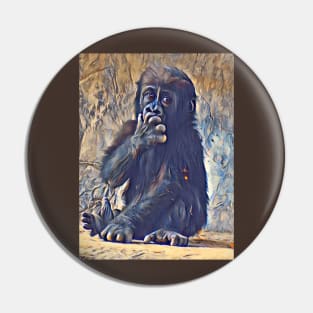 Baby Western Lowland Gorilla Pin