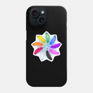 Feather Rainbow Phone Case