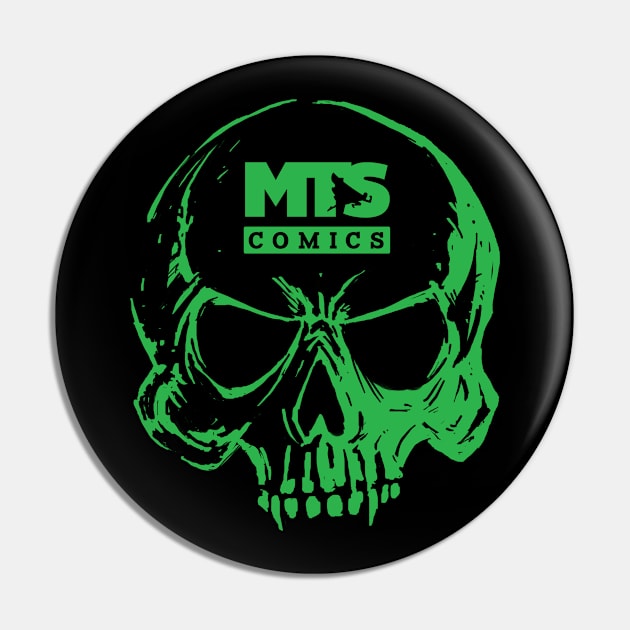 MTS Skull Pin by MTS Comics