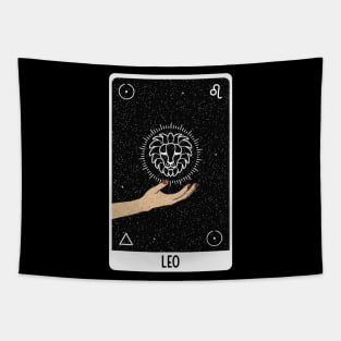 Leo Astrology Tarot Card Tapestry