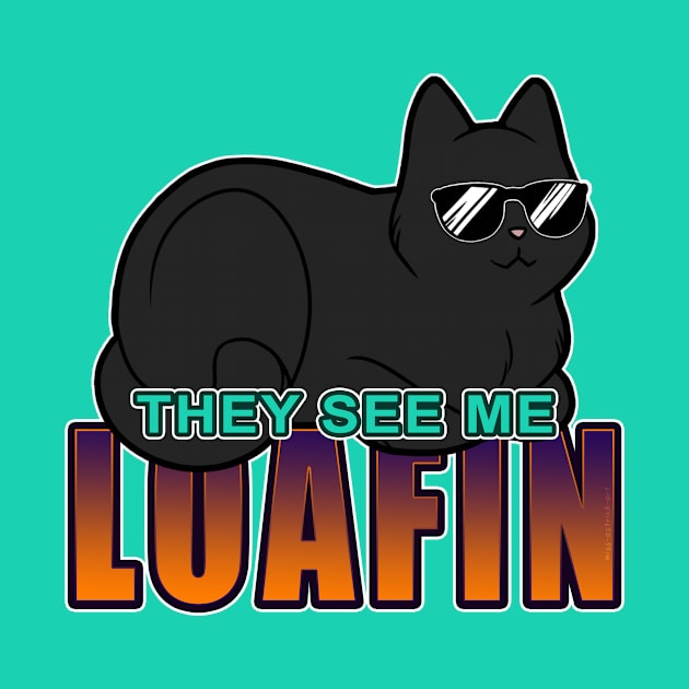 They See Me Loafin' - Black Cat by MissOstrich