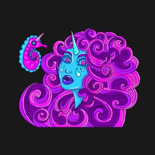 Lila And Sea Unicorn T-Shirt