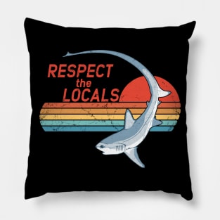 Thresher Shark Respect the Locals Pillow