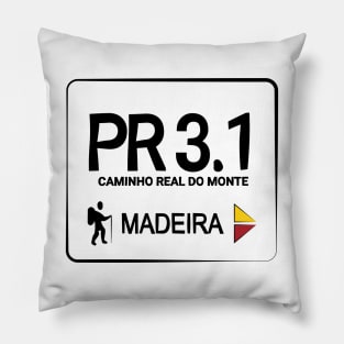 Madeira Island PR3.1 CAMINHO REAL DO MONTE logo Pillow