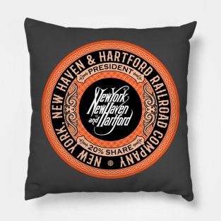 New York, New Haven and Hartford Railroad (18XX Style) Pillow