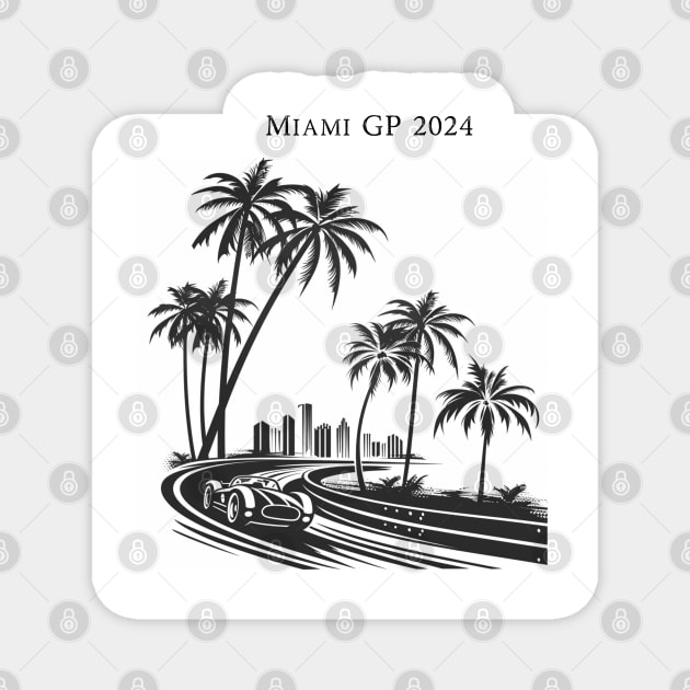 2024 Miami Grand Prix F1 T-Shirt - Merchandise | Unique F1 Tracks Design | Limited Edition | Perfect Gift for Miami F1 Fans Magnet by pitshopmerch@gmail.com