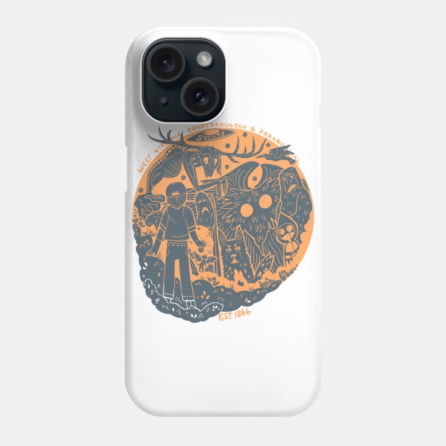 West Virginia Cryptid and Paranormal Society Phone Case by Ballyraven