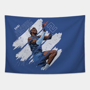 Shai Gilgeous-Alexander Oklahoma City Stripes Tapestry