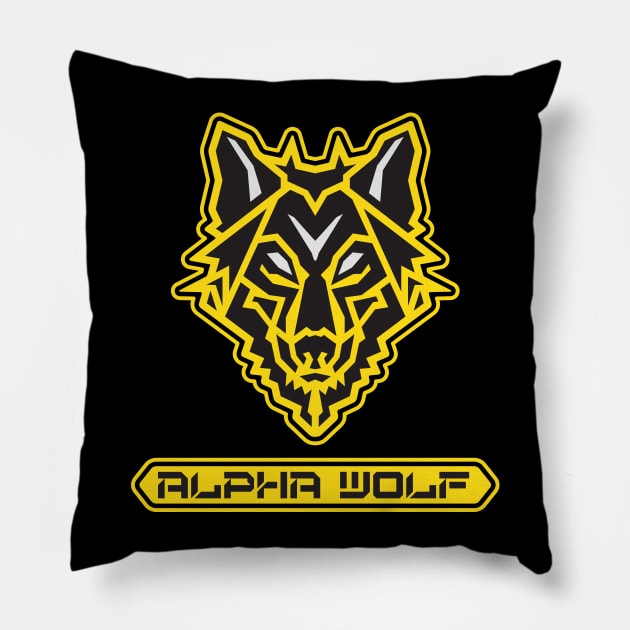 Alpha Wolf Pillow by EnriqueV242