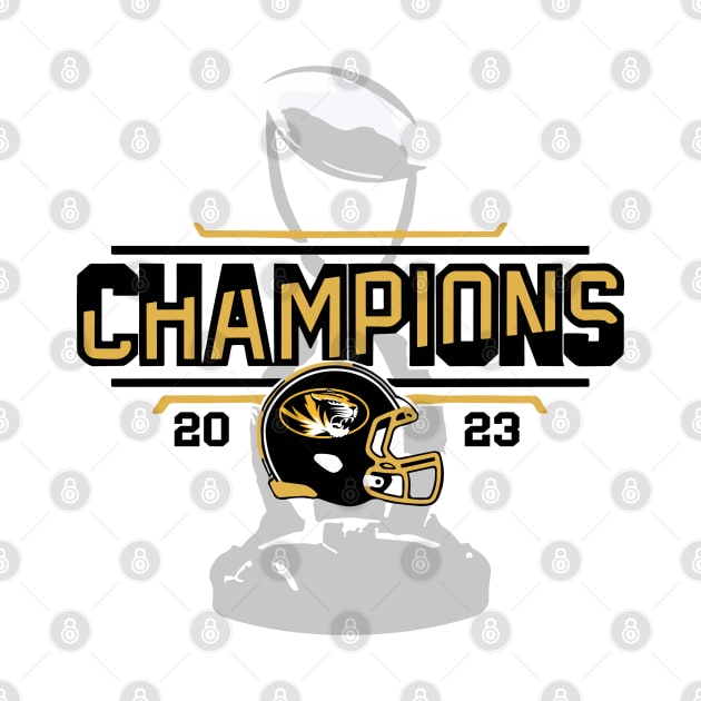 Missouri Tigers 2023 Cotton Bowl Champions Locker Room by vintage-corner