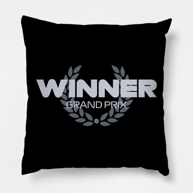 Grand Prix Winner F1 Design Pillow by DavidSpeedDesign