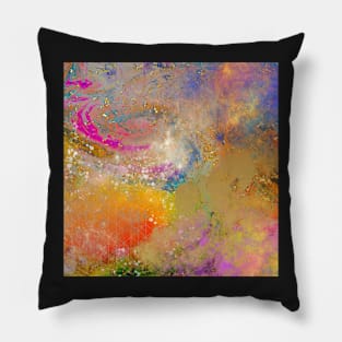 Golden Galaxy Pillow