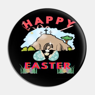 Happy Easter Shirt Retro Easter T-Shirt Gift For Easter Vintage Easter Tee Easter Day Shirt For Women & MEN Easter Decoration Groovy Easter T-Shirt Pin