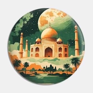 Kota India Starry Night Vintage Tourism Travel Pin