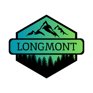 Longmont Colorado Mountains and Trees T-Shirt