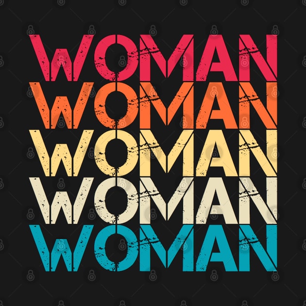 Woman Retro Vintage Sunset Distressed Aesthetic Typography by Inspire Enclave