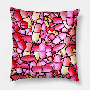 Pharmacy Pills Pattern Pillow