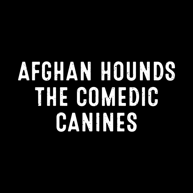 Afghan Hounds The Comedic Canines by trendynoize