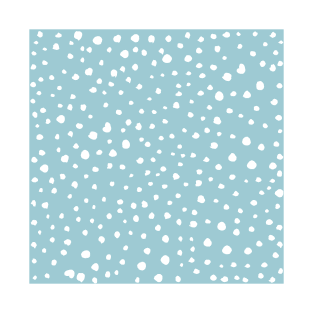 Blue Dalmatian Spots, Dalmatian Dots, Dotted Print T-Shirt