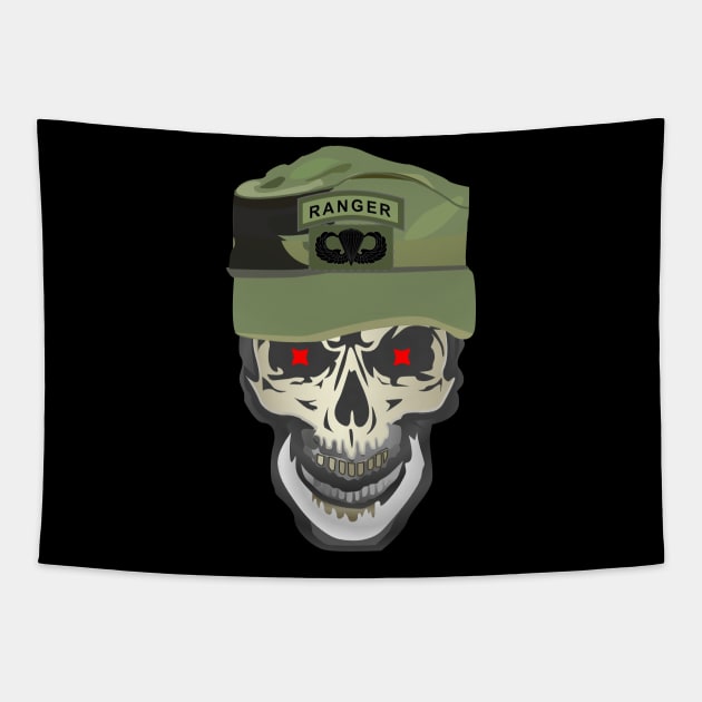 Ranger Patrol Cap - Skull - Ranger Airborne x 300 Tapestry by twix123844