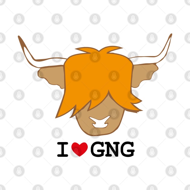 Scottish highland cow - I love GNG - I love ginger by ayelandco