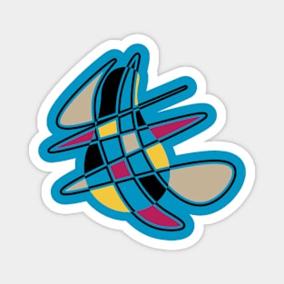 Pear - Geometric Retro Design Magnet