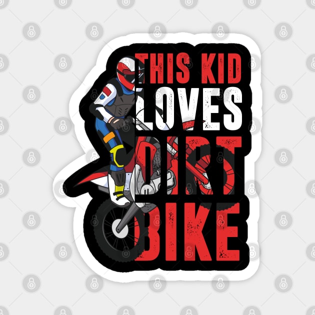 Youth Motorcross, Boys Dirt Bike Magnet by hadlamcom