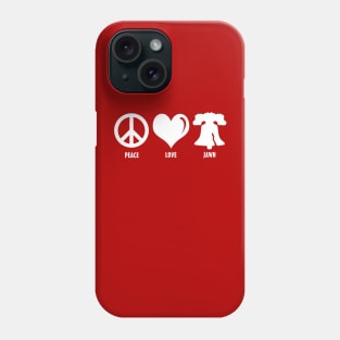 Peace Love Jawn Philly Liberty Bell Brotherly Love Phone Case